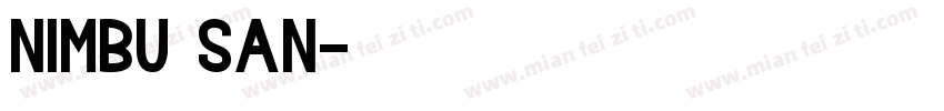 nimbu san字体转换